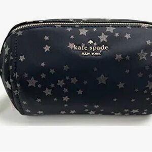 Kate Spade Black Pouch with Silver Stars